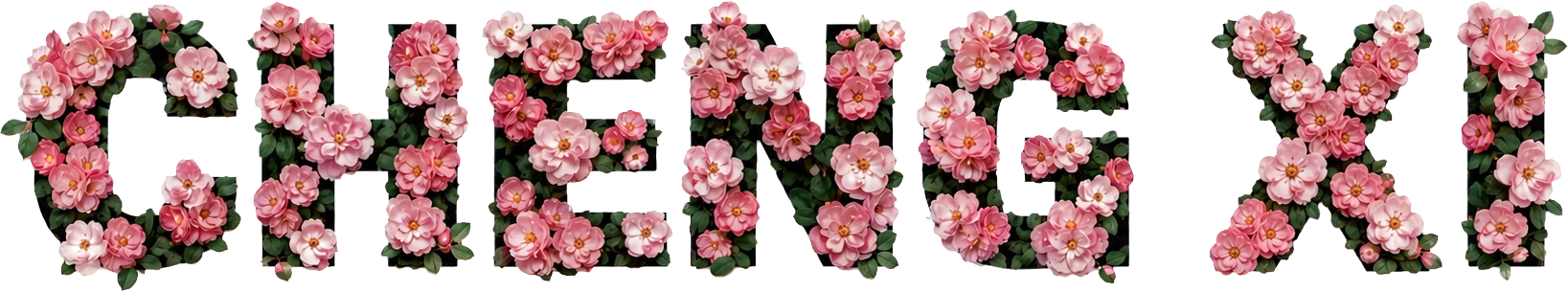 成蹊繁花艺术字标